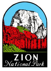 decal of Zion national park